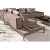 Barite Sofa Set With Built-In Side Table And With Coffee Table