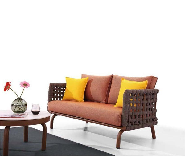 Aurora Loveseat With Two Chairs and Round Coffee Table
