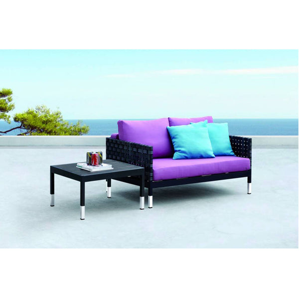 Taco Loveseat With Square Coffee Table
