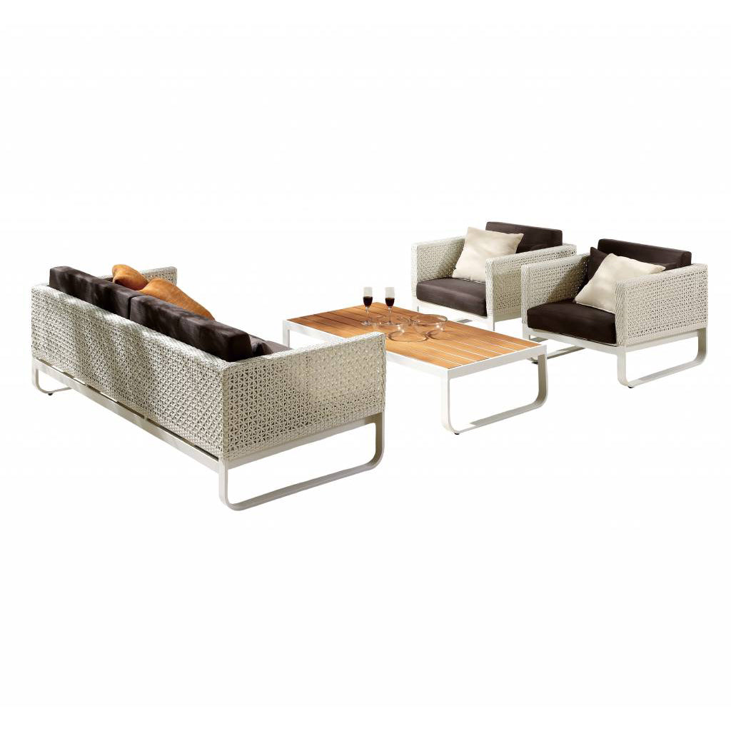 Orlando Sofa Set With 2 Club Chairs And Coffee Table