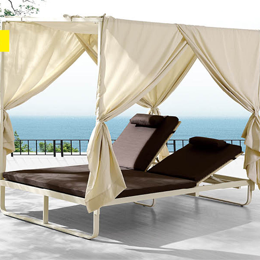 Orlando Double Chaise with Canopy