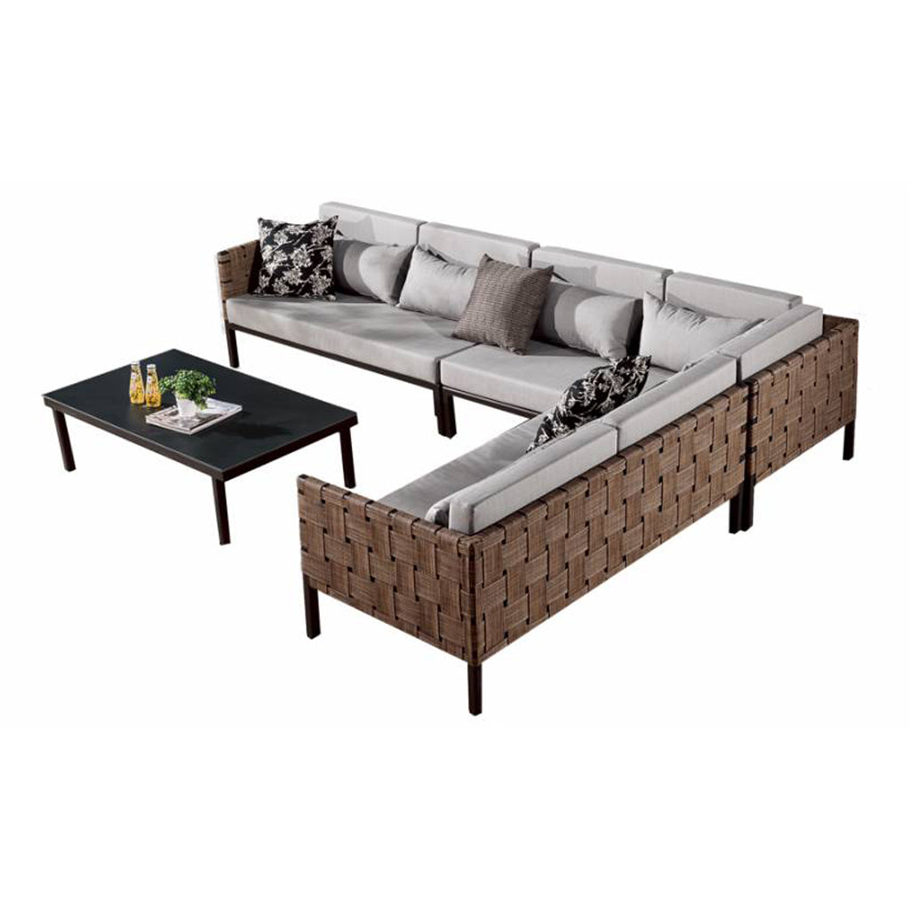 Asthina Sectional Set With Coffee Table