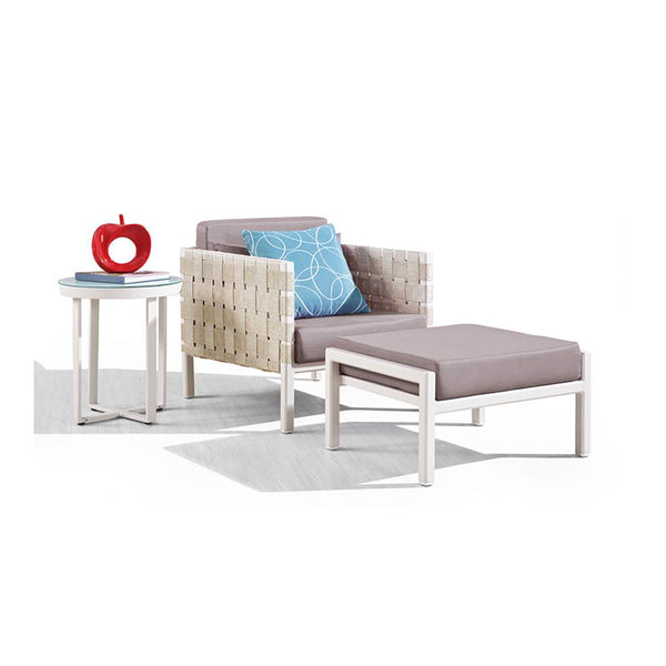 Asthina Club Chair With Ottoman And Side Table