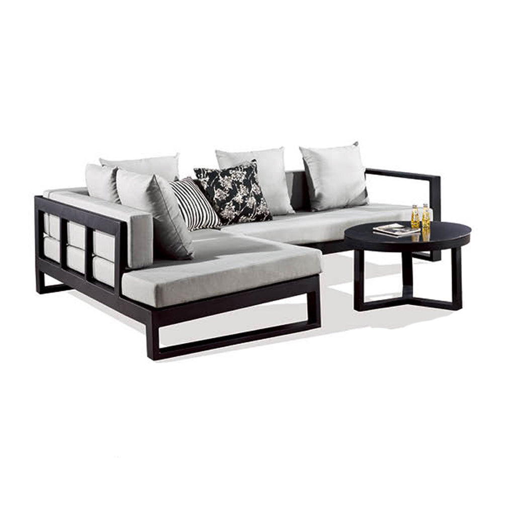 Amber Sofa With Coffee Table