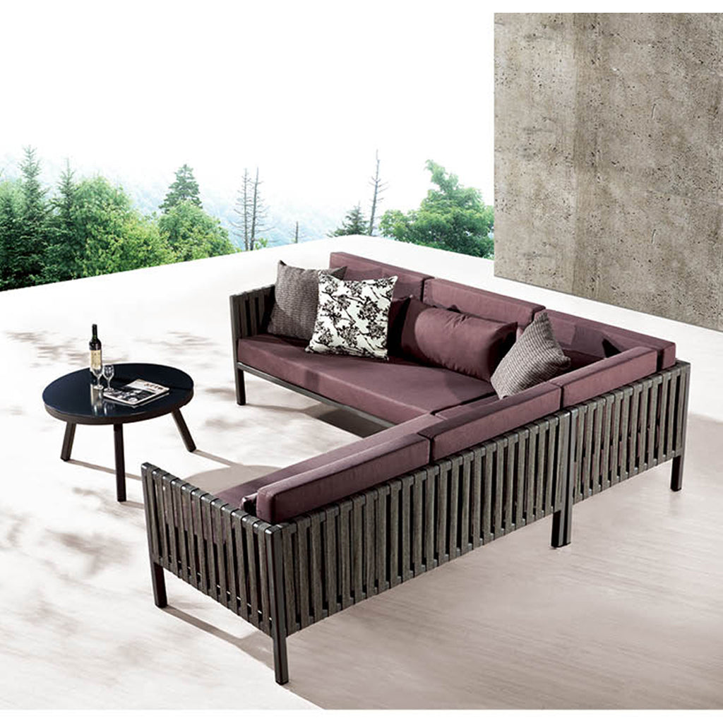Garnet Sofa Set With Coffee Table