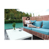 Apricot High Back Sofa Set With Coffee Table