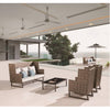 Asthina Outdoor 5 Seater High Back Sofa Set With Coffee Table