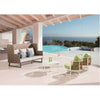 Asthina High Back Sofa With Round Chairs And Coffee Tables