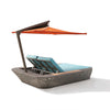 Verona Double Beach Bed With Umbrella
