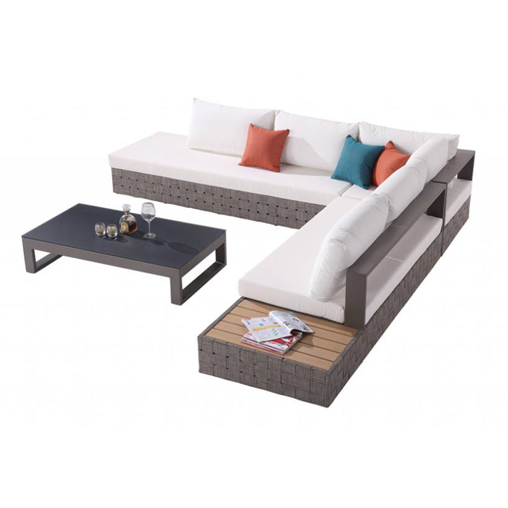 Edge Sectional Set With Built-In Side Table And Coffee Table – Lenasi ...
