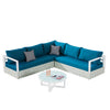 Edge Sofa Set For 5 With Round Coffee Table