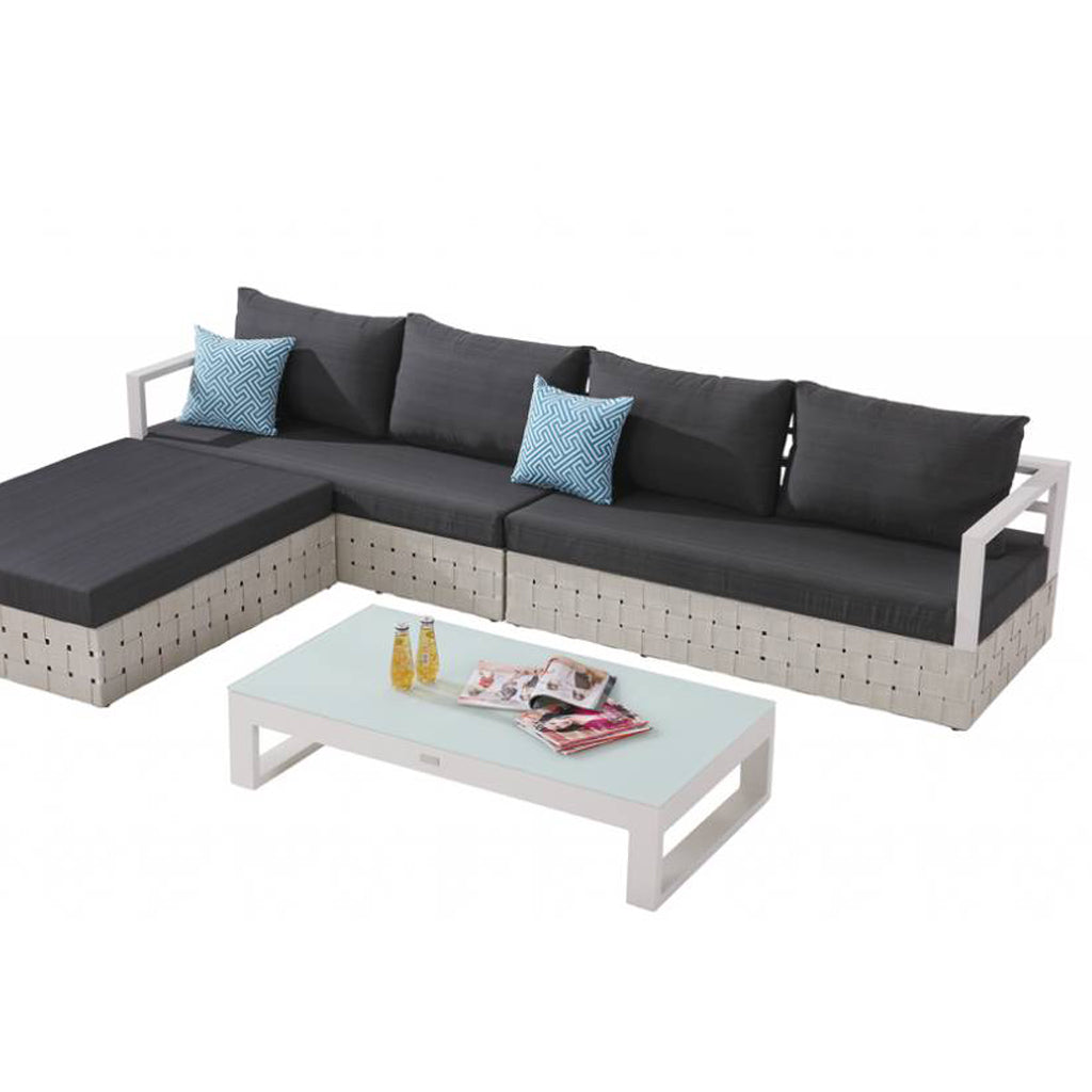 Edge Sectional Set With Ottoman And Coffee Table