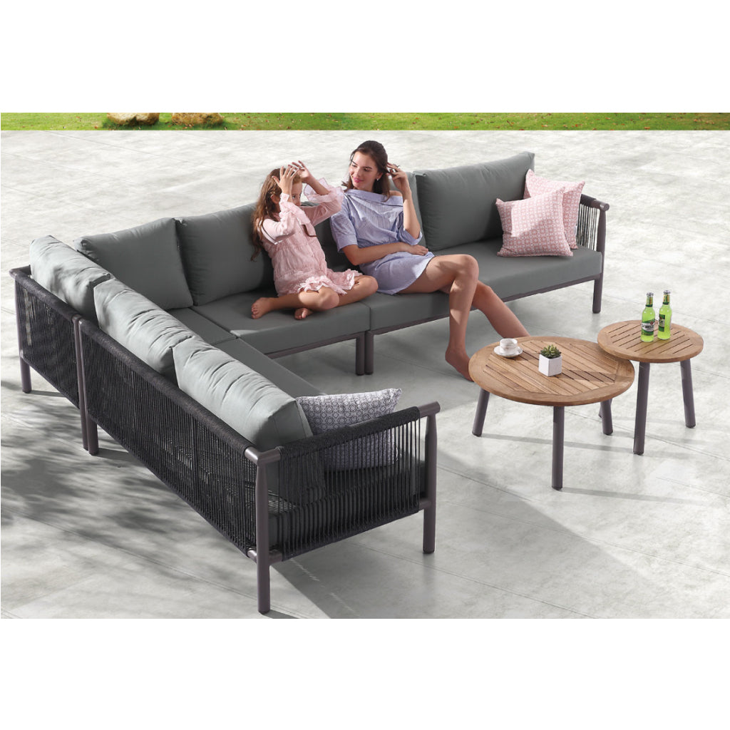 Venice Corner Sofa (4pc) With Two Coffee Table