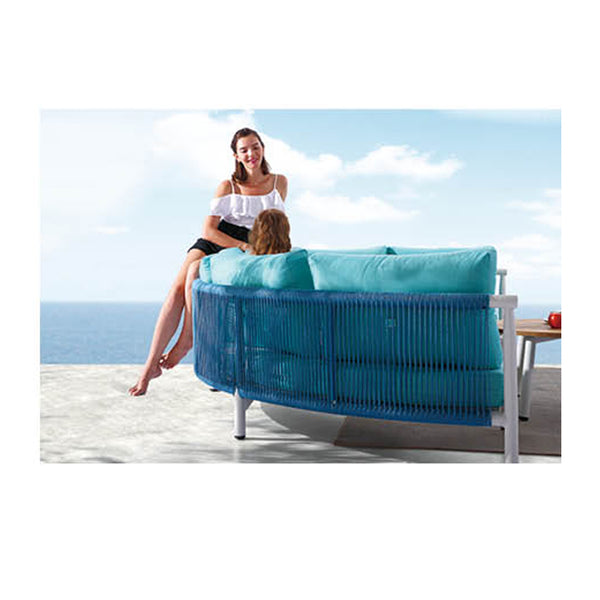 Venice Curved Sofa Set With Round Coffee Table