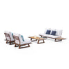 Luxe Sofa Set For 5 With Coffee Table