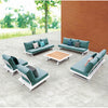 Luxe Corner Sofa Set For 11 With Coffee Table