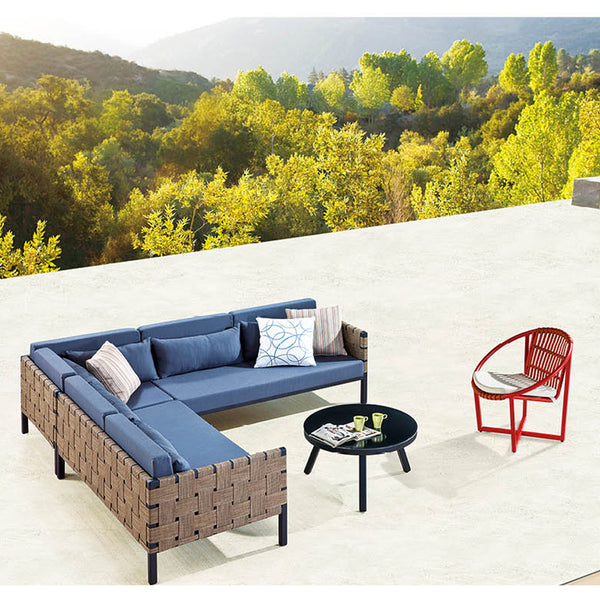 Asthina Sofa For 6 With Coffee Table And A Round Chair