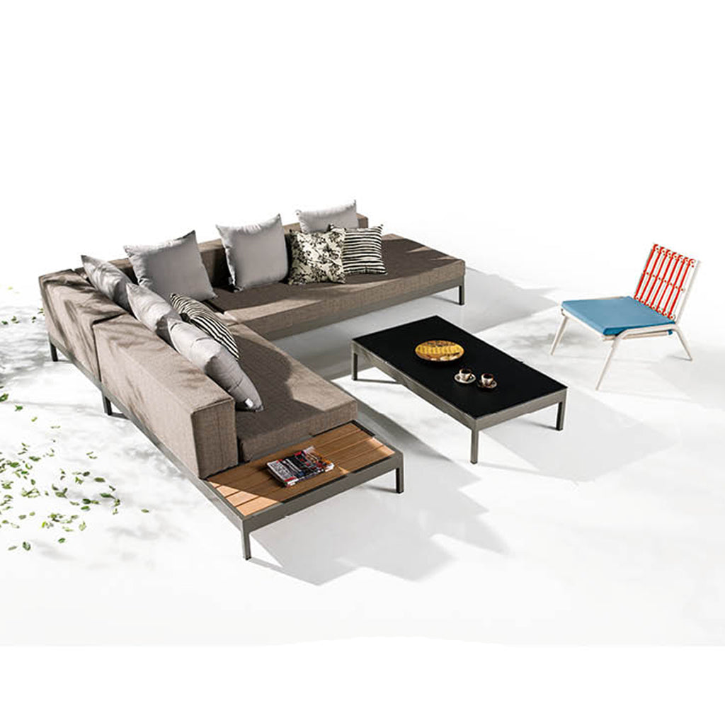 Barite Sectional Sofa And Chair For 5 With Coffee Table