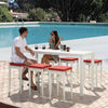 Florence Bar Set With Backless Stools For 6