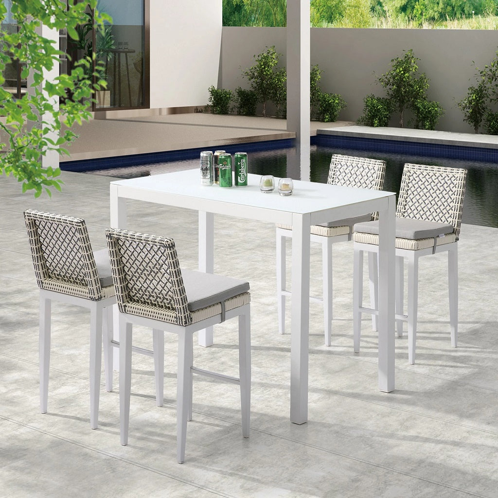 Provence Bar Set For 4 With Armless Chairs