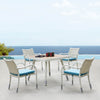 Fatsia Dining Set For 4 With Arms