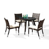 Fatsia Dining Set With Round Table and Armless Chairs