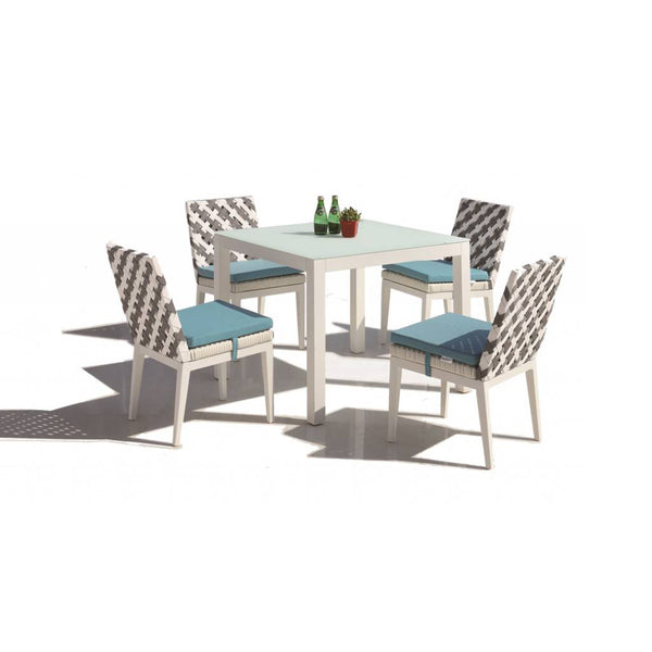 Florence Square Dining Set With Armless Chairs