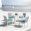 Florence Square Dining Set With Armless Chairs