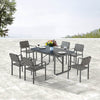 Edge Dining Set For Six With Arms