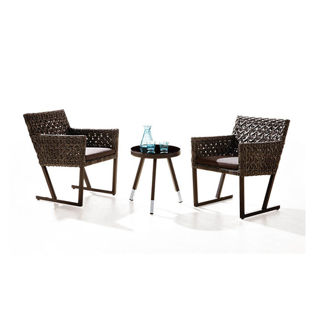 Cali Seating Set For 2 With Round Side Table