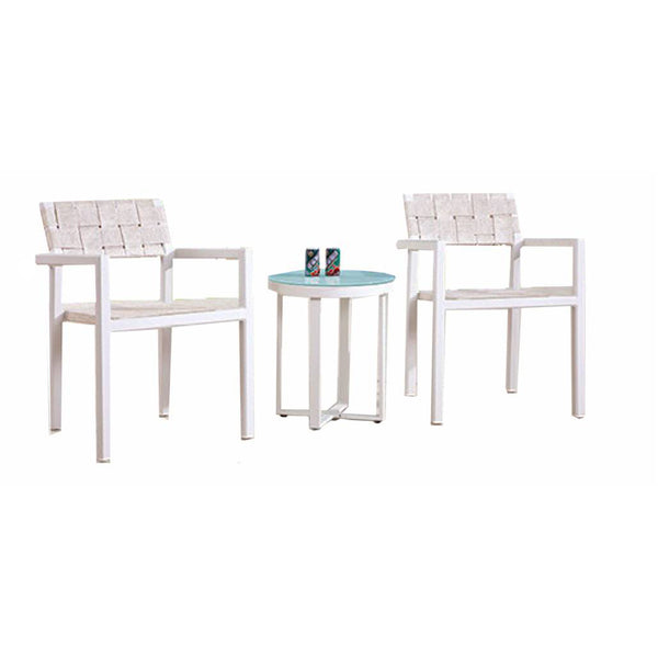 Asthina Seating Set For 2 With Round Side Table