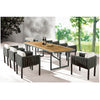 Garnet Dining Set For 8 With Side Straps