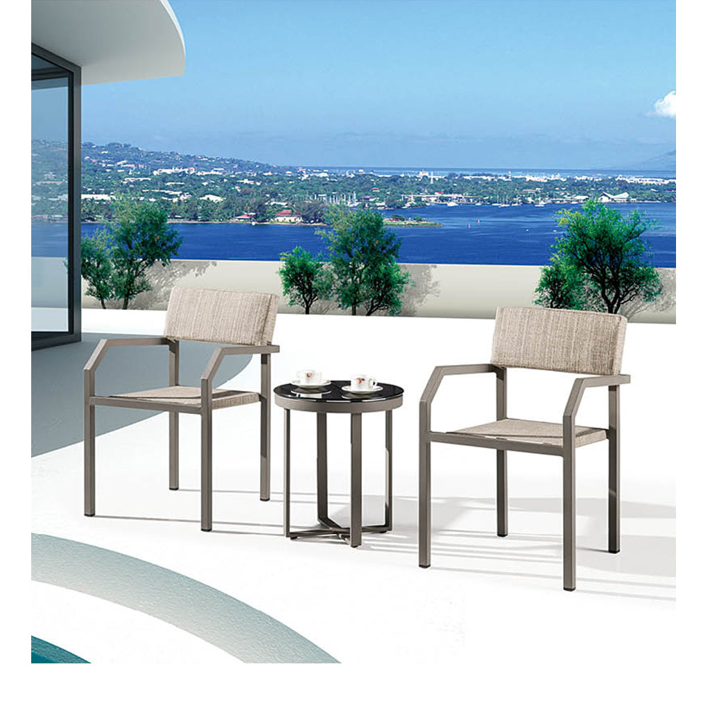 Barite Seating Set For 2 With Arms
