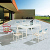 Hyacinth Dining Set With Chair With Arms