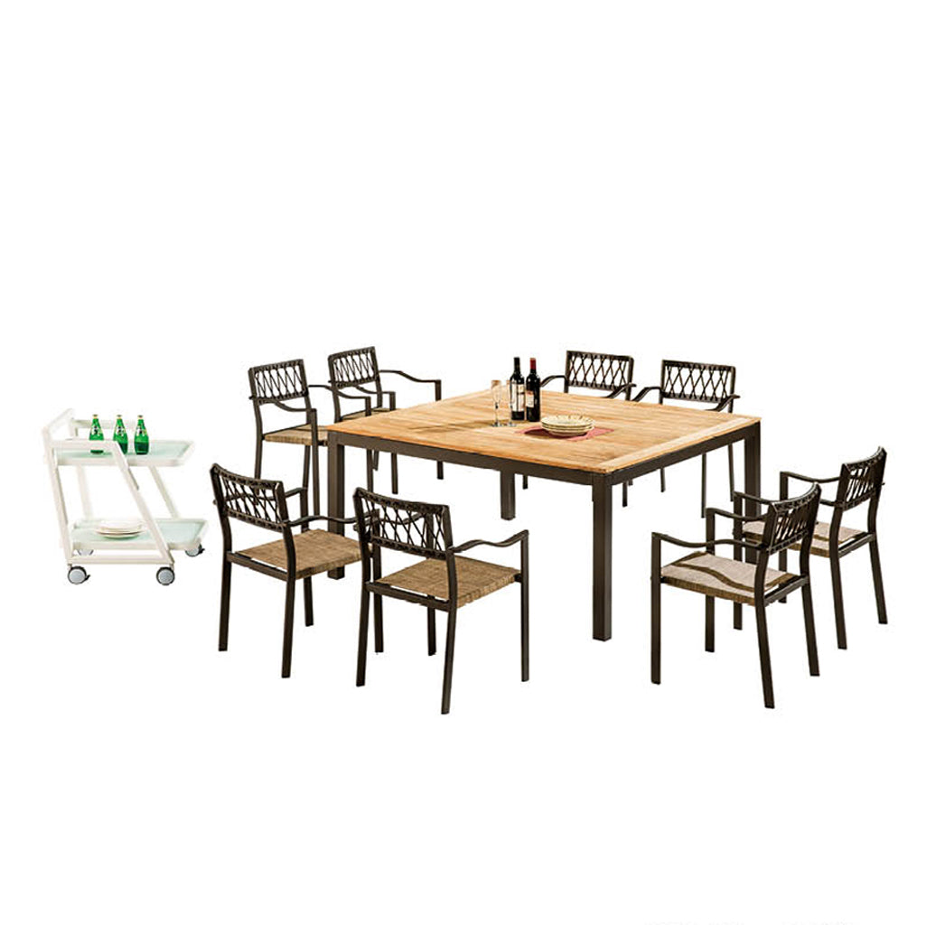 Hyacinth Square Dining Set For 8