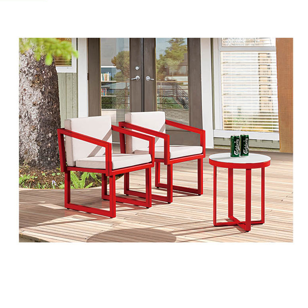 Amber Dining Set For 2 With Round Side Table