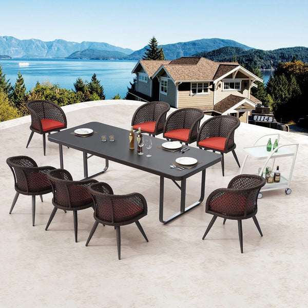 Evian Dining Set For 8 With Trolley