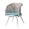Evian Dining Chair With Woven Sides