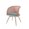 Evian Dining Chair With Woven Sides