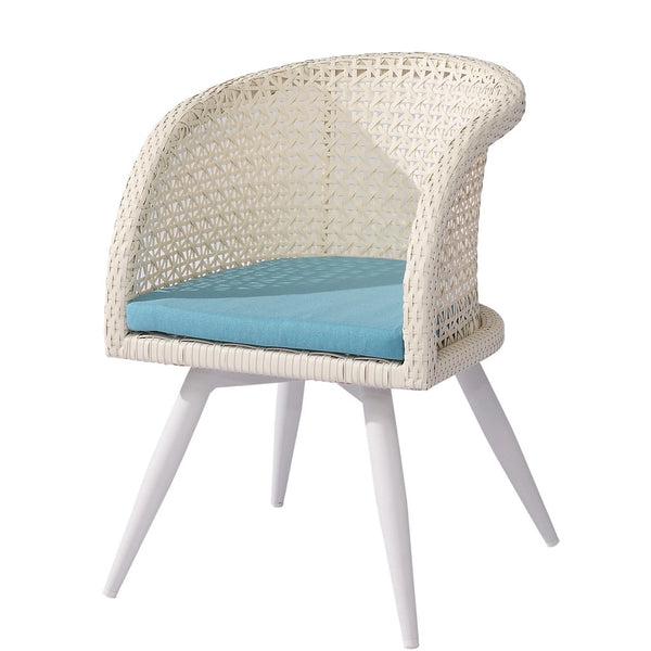 Evian Dining Chair With Woven Sides