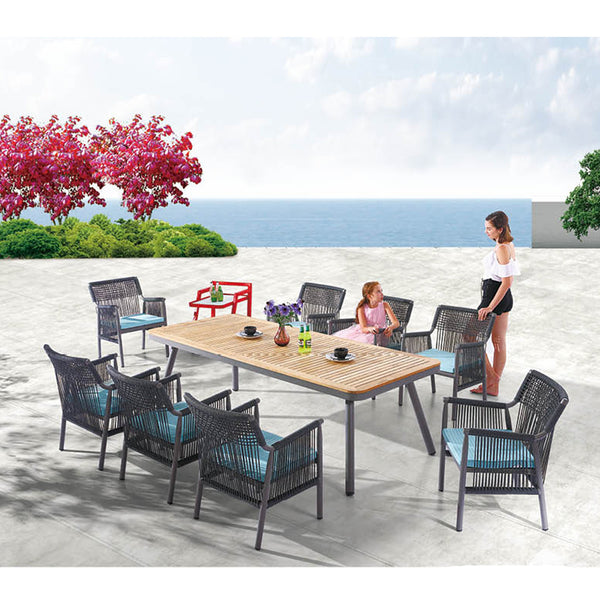Venice Dining Set For 8 With Service Cart