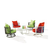 Hyacinth Seating Set For 4 With Coffee Table