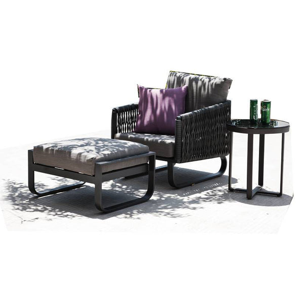 Haiti Club Chair With Ottoman And Side Table