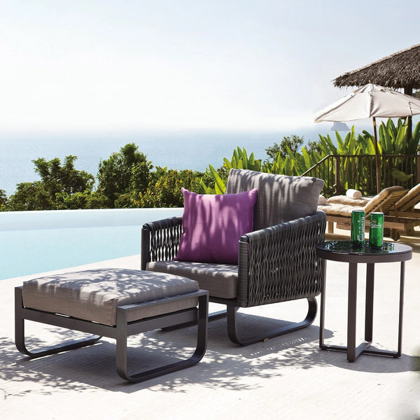 Haiti Club Chair With Ottoman And Side Table