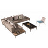 Barite Sofa Set With Built-In Side Table And With Coffee Table