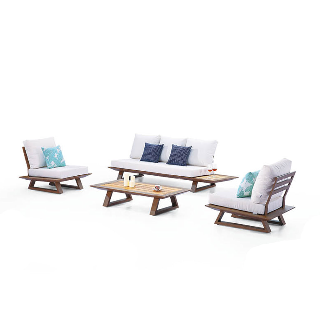 Luxe Sofa Set For 5 With Coffee Table