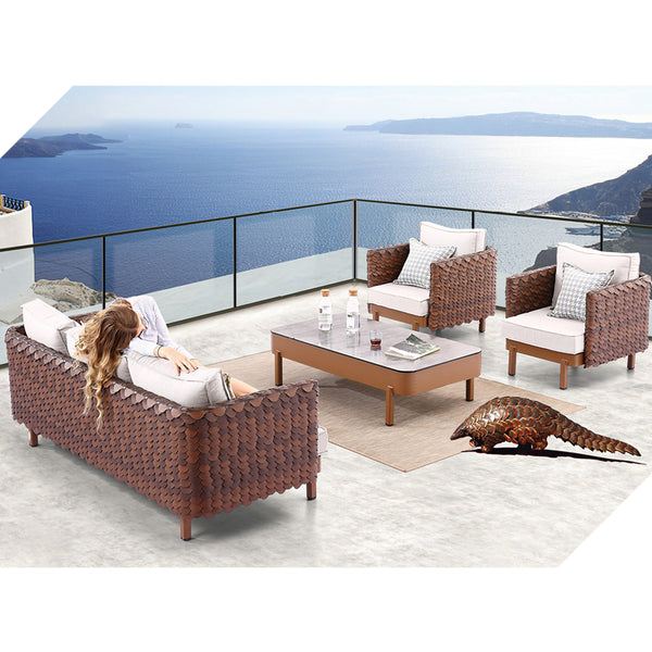 Manis Sofa Set With Coffee Table
