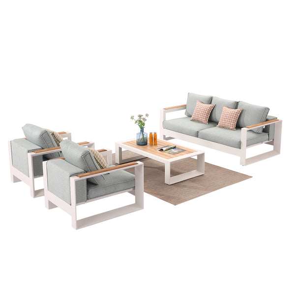 Burano Sofa Set For 5 With 2 Club Chair and Coffee Table