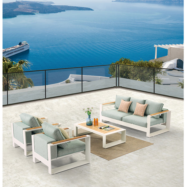 Burano Sofa Set For 5 With 2 Club Chair and Coffee Table