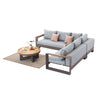 Burano Sectional Set With Round Coffee Table